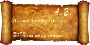 Atlasz Esztella névjegykártya